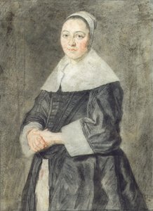 Portræt af en Dame af Frans Hals