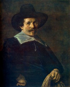 Portræt af en mand med handsker, c1645, 1912. af Frans Hals