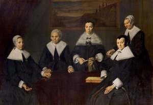 Regentinder i de gamle mænds almissehus af Frans Hals
