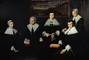 Regentinderne i de gamle mænds Almhus, Haarlem, 1664 af Frans Hals