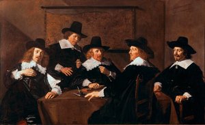 Hospicets regenter Sankt Elizabeth af Haarlem Maleri af Frans Hals (ca. 1580-1666) 1641 søn. 252x153 cm Haarlem, Frans Hals Museum Holland af Frans Hals