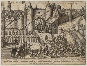 Angrebet på Amsterdam den 23. november 1577 af Frans Hogenberg