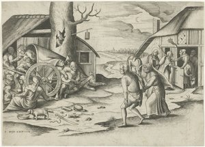 Mary og Joseph på en kro af Frans Huys