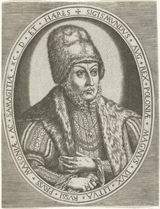 Portræt af Sigismund II august Portrætter af konger, dronninger, prinser og prinsesser (serietitel) af Frans Huys