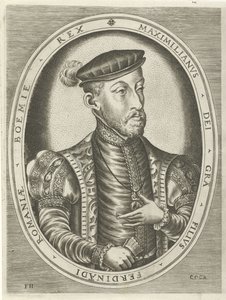Portræt af kejser Maximilian II Portrætter af konger, dronninger, prinser og prinsesser (serietitel) af Frans Huys