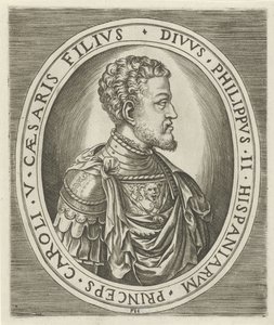 Portræt af kong Filip II, konge af Spanien af Frans Huys