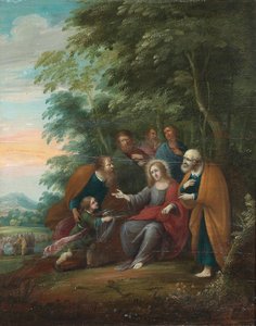 Scener fra Kristi liv og hans lære (olie på panel) af Frans III (attr. to) Francken