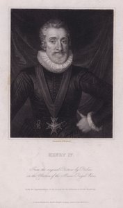 Henrik IV, konge af Frankrig (gravering) af Frans II (after) Pourbus