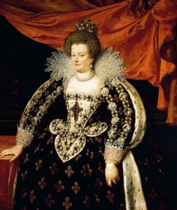 Portræt i fuld længde af Maria de Medici (Firenze af Frans II Pourbus