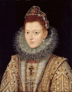 Portræt af Isabella Clara Eugenia (1566-1633) ca. 1599 af Frans II Pourbus
