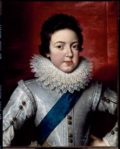 Portræt af Ludvig XIII, konge af Frankrig og Navarra, ca. 1616 (maleri) af Frans II Pourbus