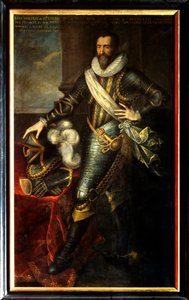 Portræt af Maximilian de Bethune, hertug af Sully (1559-1641) som stor artillerimester. Maleri af Pourbus Franz II Le Jeune (Frans eller Francois Porbus af Frans II Pourbus