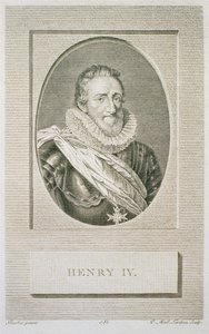 Henri IV (1553-1610), graveret af Pierre Alexandre Tardieu (1756-1844), 1783