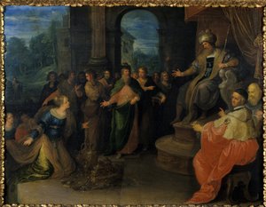 Dronningen af Saba før Salomon, før 1640 af Frans II the Younger Francken
