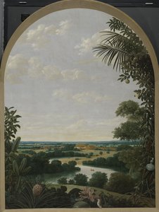 Landskab i Brasilien af Frans Jansz Post
