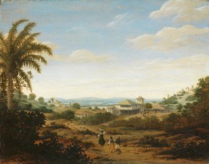 Landskab ved Senhor de Engenho-floden, Brasilien Landskab ved Senhor de Engenho-floden, Brasilien af Frans Post