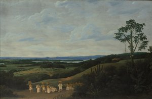 Et brasiliansk landskab, 1650.