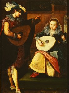 De fem sanser: Hørelse af Frans Pourbus the Younger