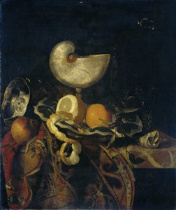 Stilleben med Nautilus Cup af Frans Sant Acker