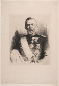Portræt af Generalmajor L. Koefoed af Frans Schwartz