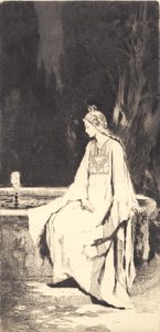 Prinsessen ved springvandet af Frans Schwartz