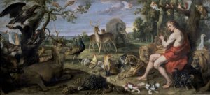 ORFEO Y LOS ANIMALES - SIGLO XVII - OLEO / LIENZO - 195 × 432 cm - NP 1844 - BARROCO FLAMENCO