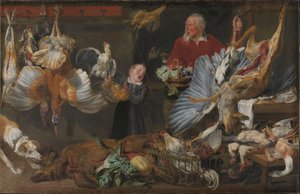En spilbutik af Frans Snyders or Snijders