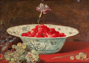 Jordbær med en nellike af Frans Snyders or Snijders