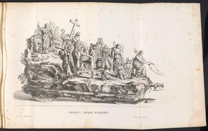 Tredje flåd i processionen til Saint Rombout, 1825 Tredje Prael-waegen (titel på objekt)