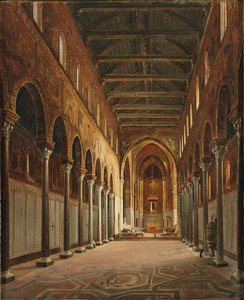 Interiør af Monreale-katedralen Santa Maria Nuova