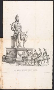 Kæmpefarfar i processionen for Saint Rumbold, 1825 Den Reuse, kaldet bedstefar (titel på objekt)