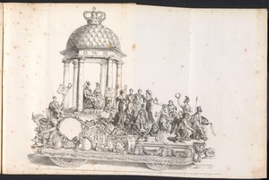 Femte flyder i processionen til Saint Rombout, 1825