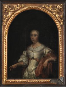 Portræt af en Dame af Frans van I Mieris