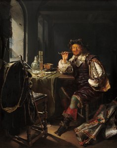En soldat der ryger pibe, ca. 16571658.