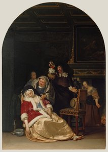 Lægens besøg af Frans van Mieris the Elder