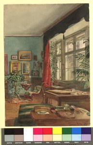 Maleren Franz Alts atelier i Skodagasse 11