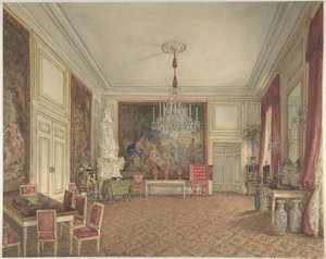 Ærkehertug Ludwig Viktors værelse i Hofburg, Wien af Franz Alt