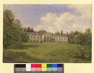 Slottet med parken i Weidlingau
