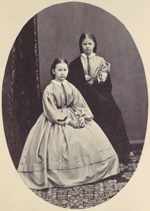 [Portræt af to piger], 1850