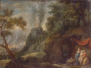Lot og hans døtre, 1720