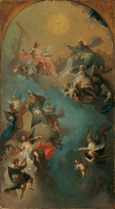 Sankt Augustins optagelse i himlen af Franz Anton Maulbertsch