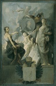Hyldest til kejserinde Maria Theresia af Franz Anton Maulbertsch