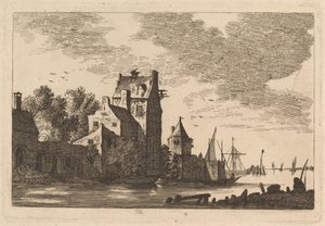 Huse på en Vige af Franz Edmund Weirotter