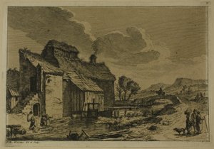Møllen ved åen af Franz Edmund Weirotter