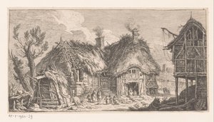 Kvinder og børn på en gård Suite de paysages (serietitel)