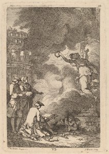 I Kommen til Rom: pl. 6 af Franz Edmund Weirotter after Étienne de Lavallée Poussin