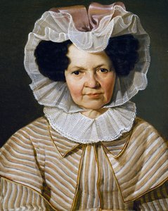 Portræt af Therese Burger Bischof, maleri af Franz Eybl (1806-1880)