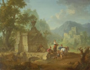 Rustikt landskab, 1700-tallet