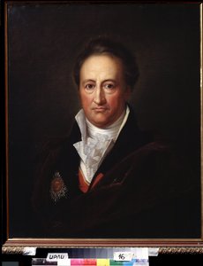 Portræt af forfatteren Johann Wolfgang von Goethe (1749-1832) (Portræt af forfatteren J.W. von Goethe). Maleri af Gerhard von Kugelgen (1772-1820), olie på lærred