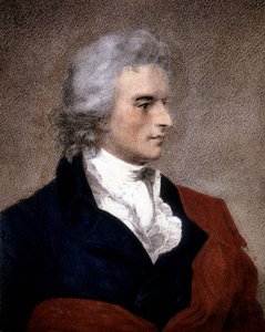Portræt af Friedrich von Schiller (1759 - 1805) efter et maleri af F.G. von Kugelgen.